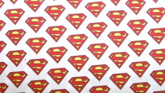 1/2m - 50cm x 140cm - Superman Symbol - Official Fabric - Various Designs