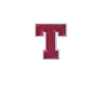 Pack of 2 Patches - T - Sew/Iron On Embroidered Patch