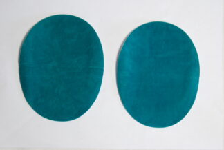 Pack of 1 Pair - Teal Iron On Elbow Patches - 140mm x 110mm
