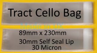 Tract Size Cello  - 89 x 230mm