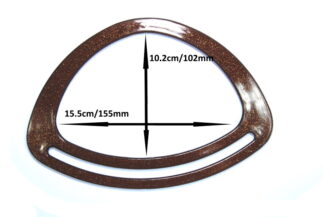 Triangle -15.5cm - Brown Glitter