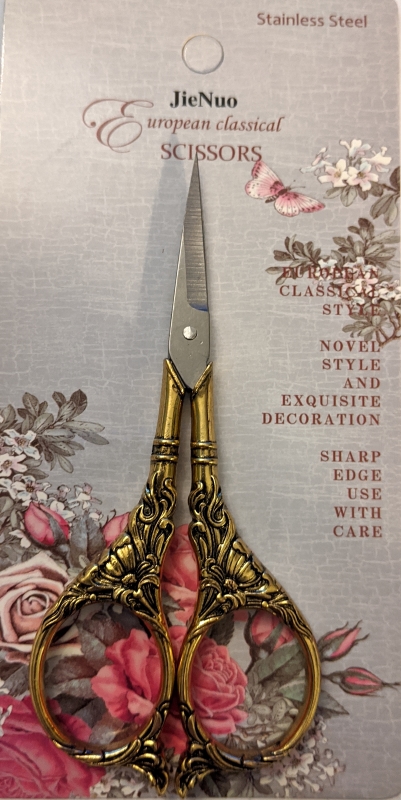 Pack of 1 - Antique Gold Type 1 - Embroidery Decorative Scissors