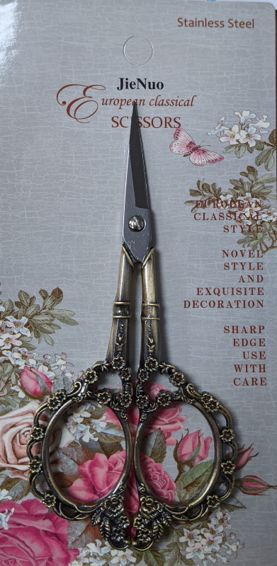 Pack of 1 - Antique Bronze Type 2 - Embroidery Decorative Scissors
