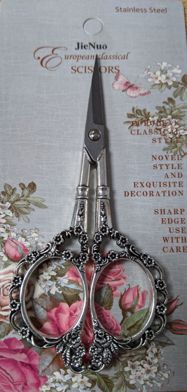 Pack of 1 - Antique Silver Type 2 - Embroidery Decorative Scissors