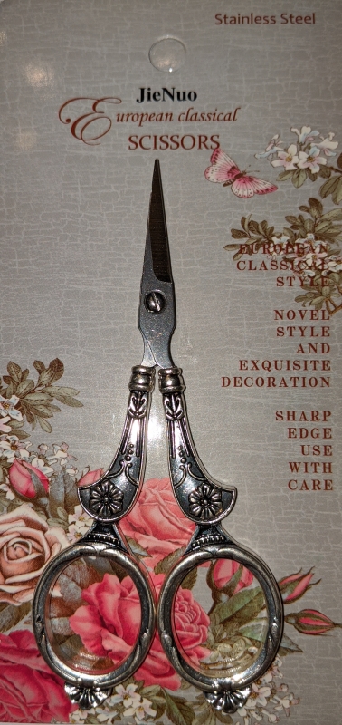 Pack of 1 - Antique Silver Type 3 - Embroidery Decorative Scissors