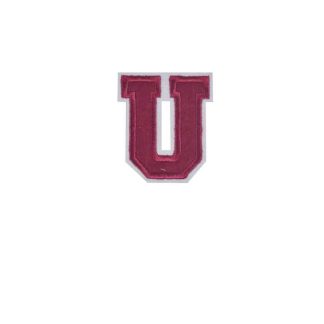 Pack of 2 Patches - U - Sew/Iron On Embroidered Patch