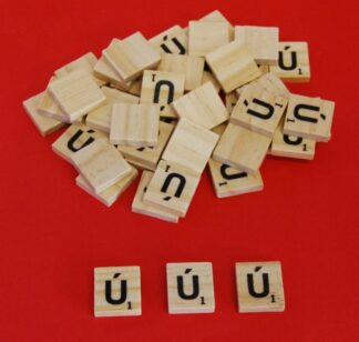 Ú Letter Scrabble Tiles