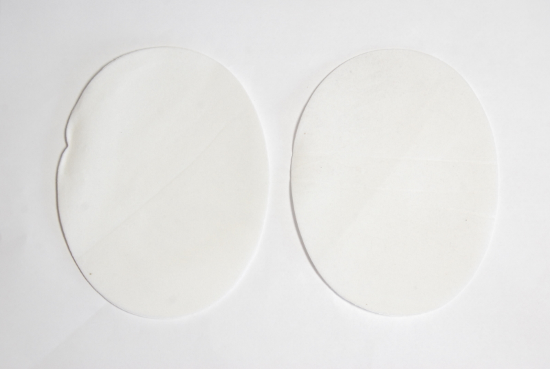 Pack of 10 Pairs - White Iron On Elbow Patches - 140mm x 110mm