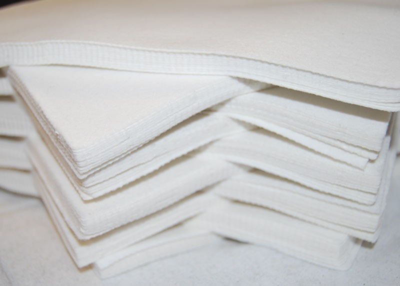 White 6 Square - Felt Sheets - Craft Felt Material - CelloExpress