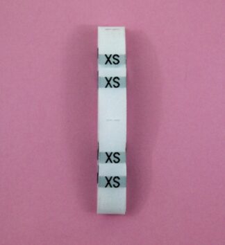 White Size 'XS' Clothes Labels