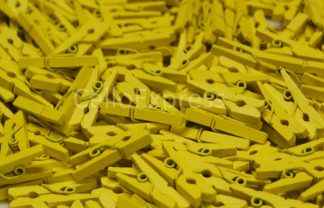 25mm Yellow - Mini Wooden Craft Pegs