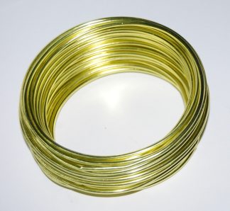 Pack of 1 - Yellow Green 3mm x 10m Aluminium Wire