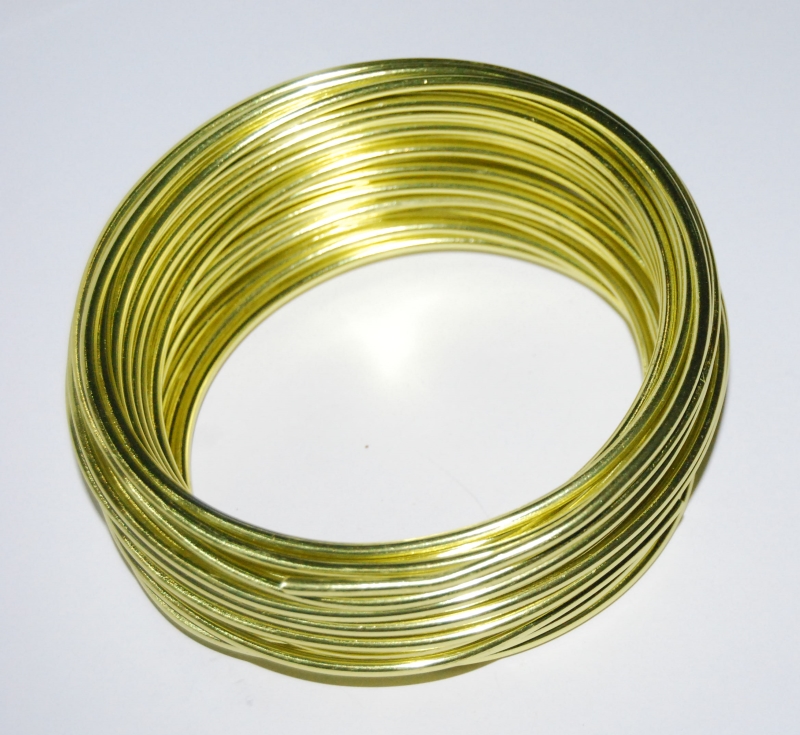 Pack of 1 - Yellow Green 3mm x 10m Aluminium Wire