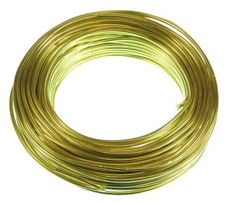 Pack of 1 - Yellow Green 3mm x 25m Aluminium Wire