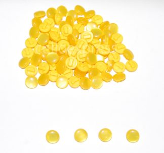Yellow Mushroom Buttons - 10mm