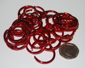 Pack of 25 - SHINY RED - 19mm Split Hinge Ringbinders
