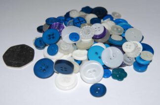 Blue and White Buttons