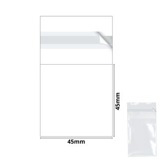 45mm x 45mm Clear Cello Display Bags Self Seal