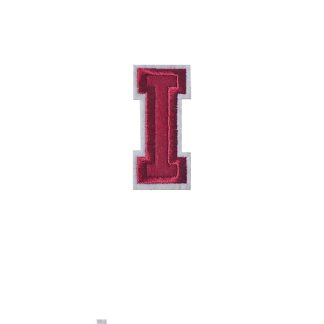 Pack of 2 Patches - I - Sew/Iron On Embroidered Patch