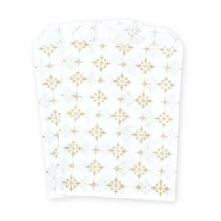 5" x 7" Fleur De Lys Gold Paper Sweet Party Bags