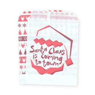 7" x 9" Santa Claus is Coming to Town Paper Sweet Party Bags