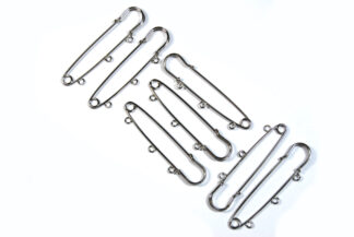 75mm Silver Kilt Pins With Rings