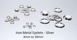 Iron Eyelets - Silver - 4mm
