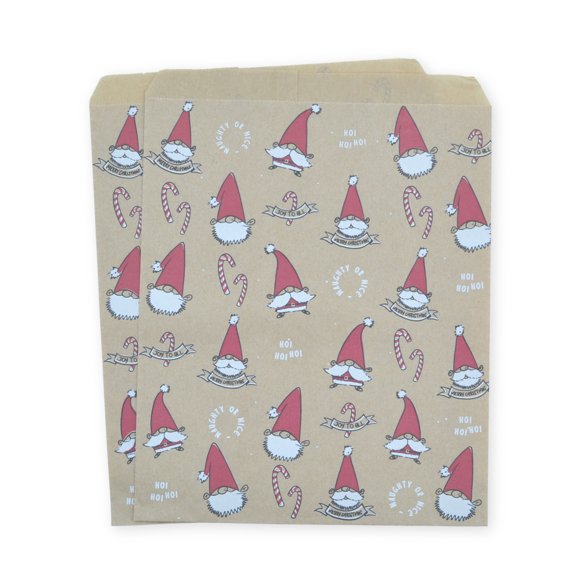7" x 9" Smiling Santa Paper Sweet Party Bags