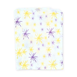 7" x 9" Star Burst Purple & Yellow Paper Sweet Party Bags