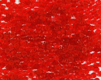Pack of 100 Buttons - 5mm Circles - Transparent Red - Mini Doll Buttons for Dolls & Soft Toys Clothes