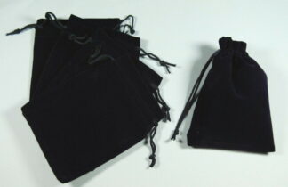 Black - Straight Velvet Bags