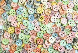 Natural Wooden Buttons - 15mm Natural Buttons 7