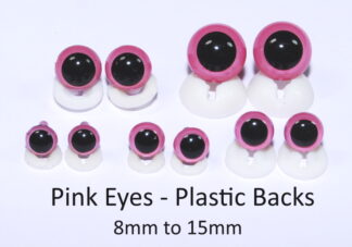 Pink Plastic Back Eyes