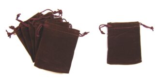 Brown - Straight Velvet Bags