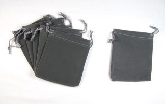 Grey - Straight Velvet Bags