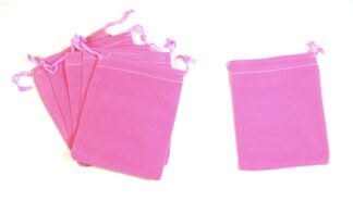 Pink - Straight Velvet Bags