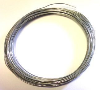Pack of 1 - Grey 0.8mm x 10m Aluminium Wire
