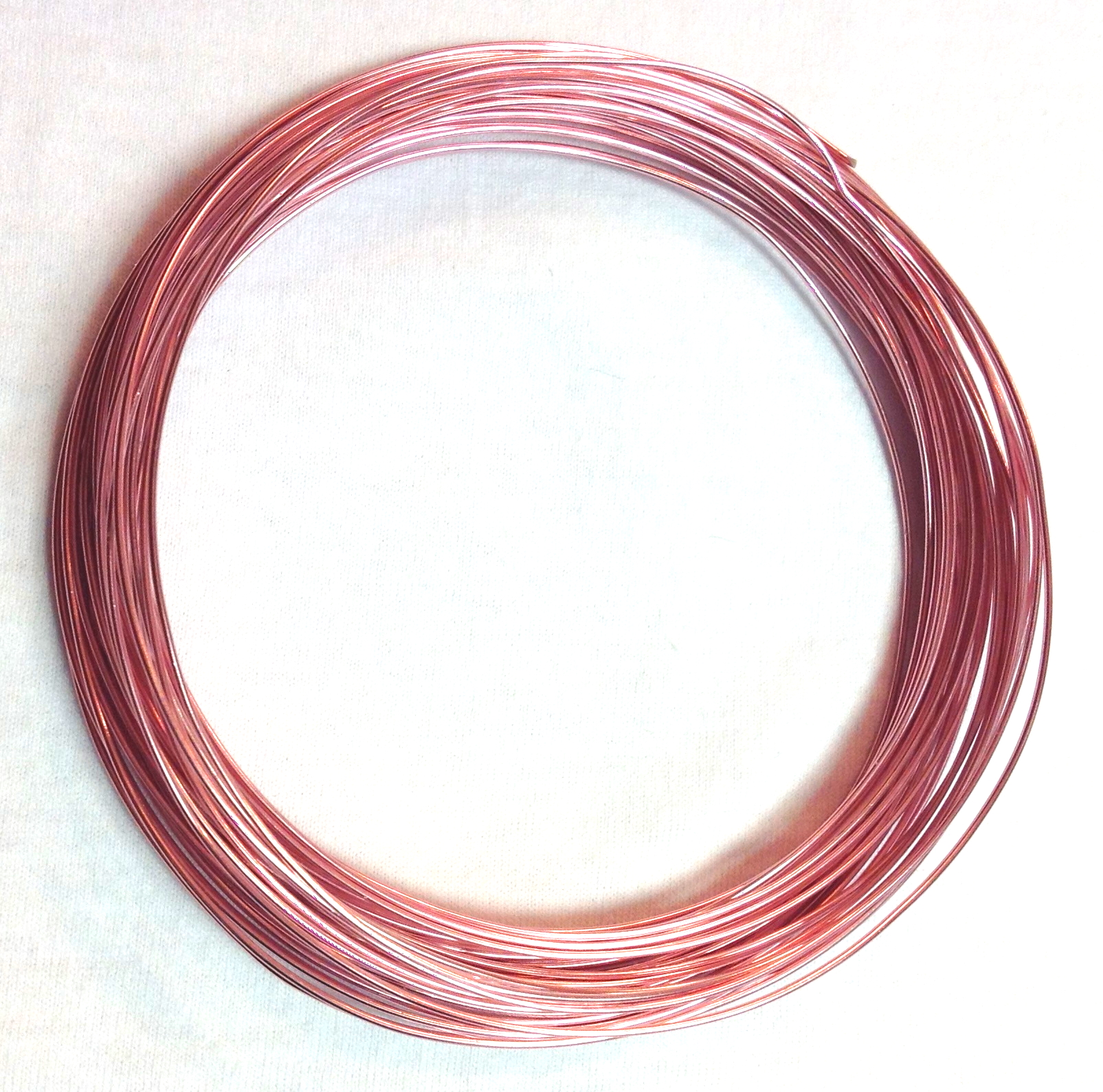 Pack of 1 - Pearl Pink 0.8mm x 10m Aluminium Wire