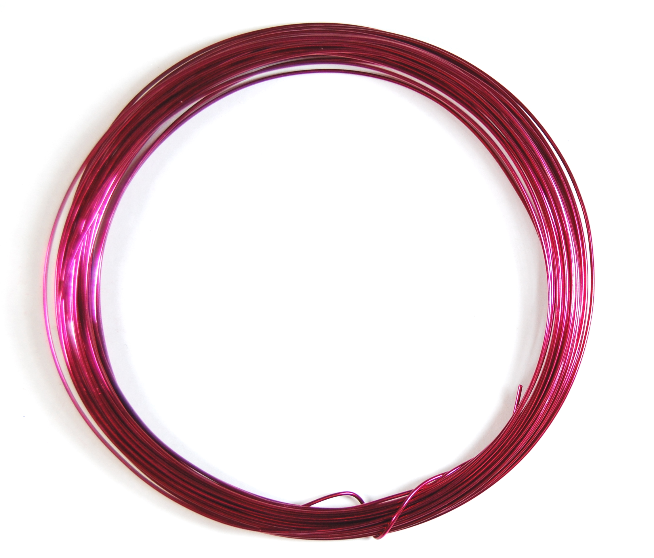 Pack of 1 - Wine Red 0.8mm x 20m Aluminium Wire