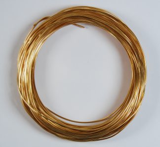 Pack of 1 - Dark Gold 1.0mm x 20m Aluminium Wire