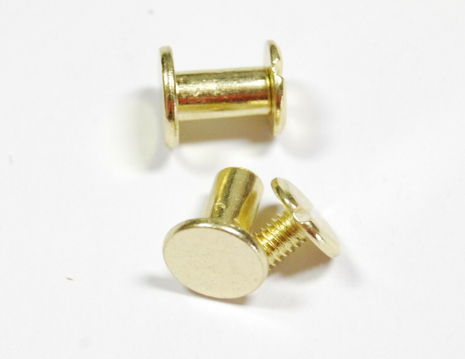 10mm Gold Chicago Screws Iron Fasteners Interscrews Partition