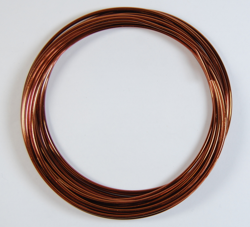 Pack of 1 - Chestnut Brown 2mm x 5m Aluminium Wire