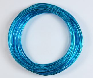 Pack of 1 - Deep Sky Blue 2mm x 5m Aluminium Wire
