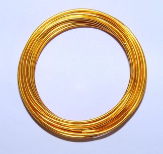 Pack of 1 - Golden Rod 2mm x 5m Aluminium Wire
