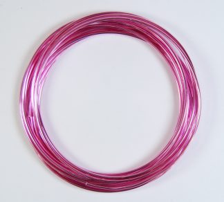Pack of 1 - Pearl Pink 2mm x 5m Aluminium Wire