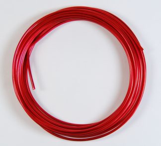 Pack of 1 - Red 2.5mm x 5m Aluminium Wire