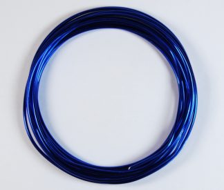 Pack of 1 - Royal Blue 2mm x 5m Aluminium Wire