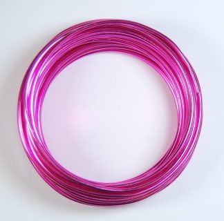 Pack of 1 - Hot Pink 3mm x 10m Aluminium Wire