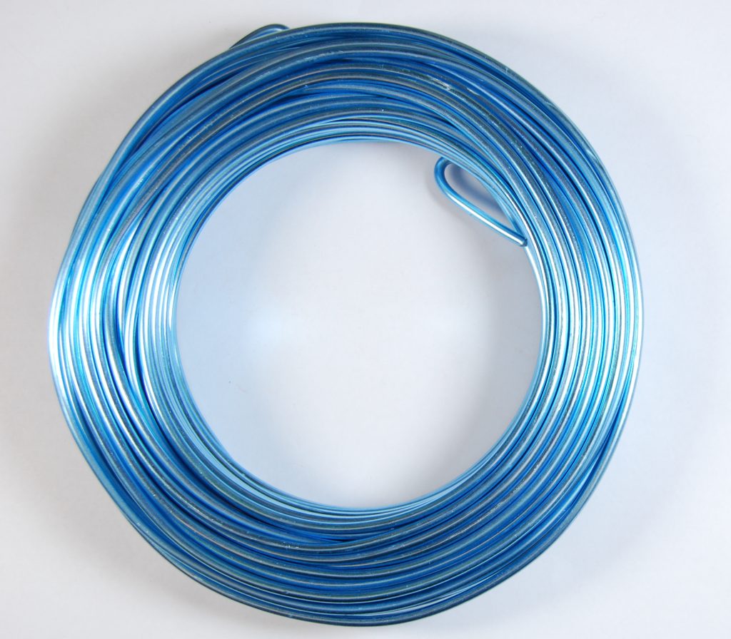 Pack of 1 - Light Steel Blue 3mm x 25m Aluminium Wire - CelloExpress