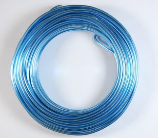 Pack of 1 - Light Steel Blue 3mm x 25m Aluminium Wire